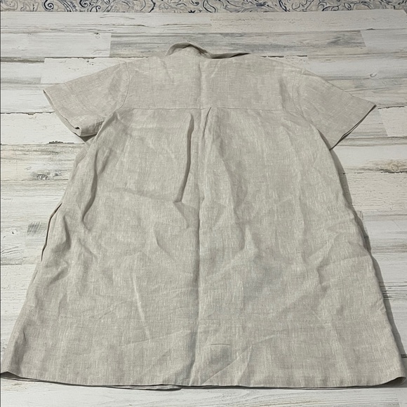 Madewell Linen Dress V-Neck - Picture 8 of 11